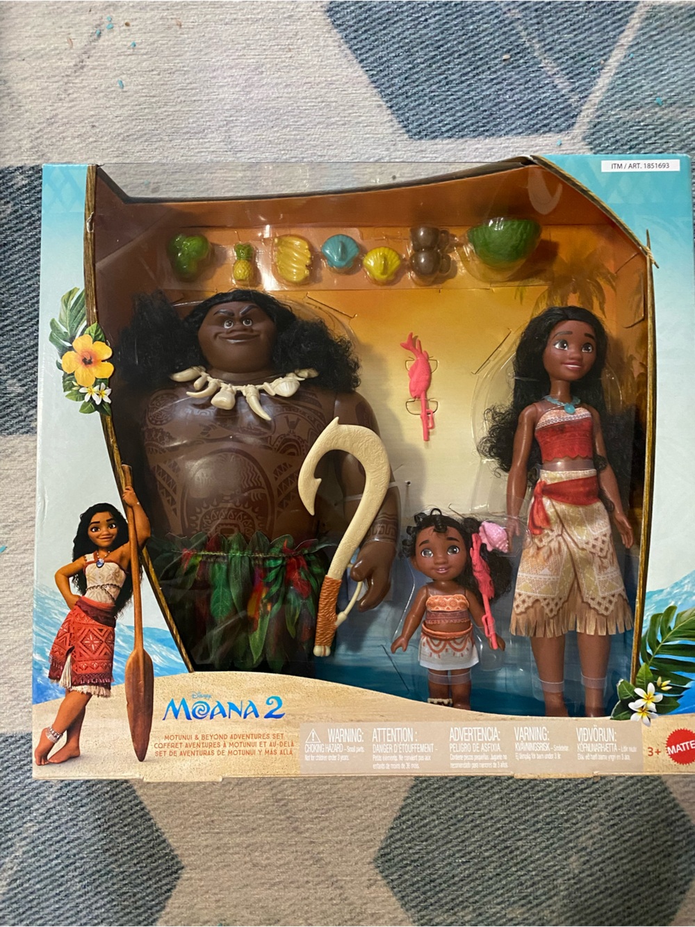 Disney Moana 2 “Montunui & Beyond” 3-Pack Doll Set – Moana, Simea & Maui
